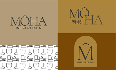 Brand identity for a interior design cabinet branding design graphic design logo