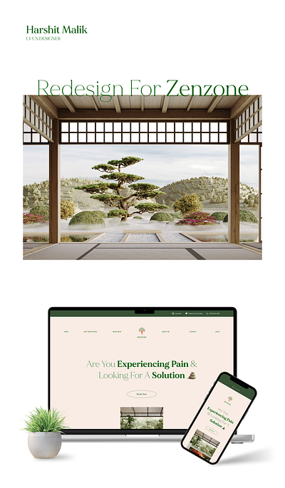 Zenzone Redesign landing page relief reponsive design ui ui design website website design