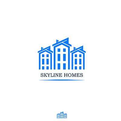 SKYLINE HOMES LOGO branding design graphic design illustration logo vector