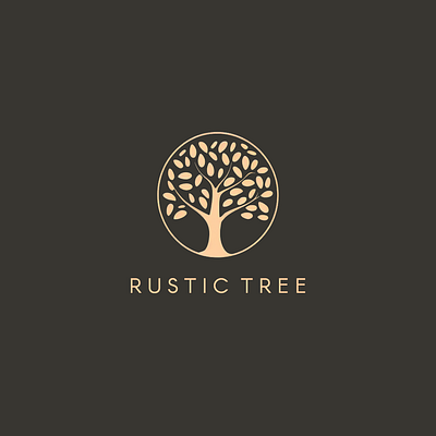 Rustic Tree Logo branding design graphic design illustration logo vector