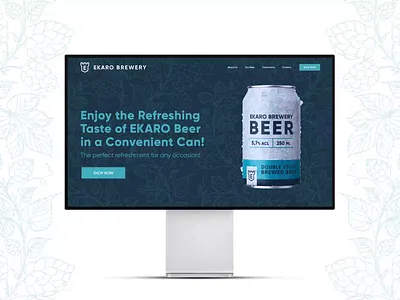 Web Site Design, Landing Page, Home Page, UI for a Brewery brewery company website home home page homepage landing landing page landingpage site uidesign uiux userinterface uxui web design web layout web page web site webdesign webpage website