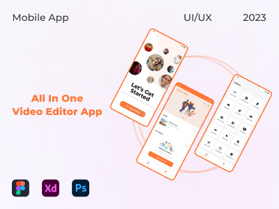 Video Editor App || All In One Video Editor 2023 2023 design design figma logo mobileapp ui uidesign uiux uiuxdesigner user interface video editing video editor app design videoeditor videoeditoruidesign