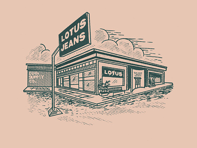 Design for Lotus Jeans co. apparel design branding design graphic design illustration layouts logo vector