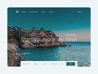 Landing Page for Travel Agency design graphic design illustration logo typography ui ux