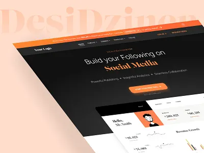 SASS Website Landing Page Design homepage produc design sass ui ui inspirations uiux