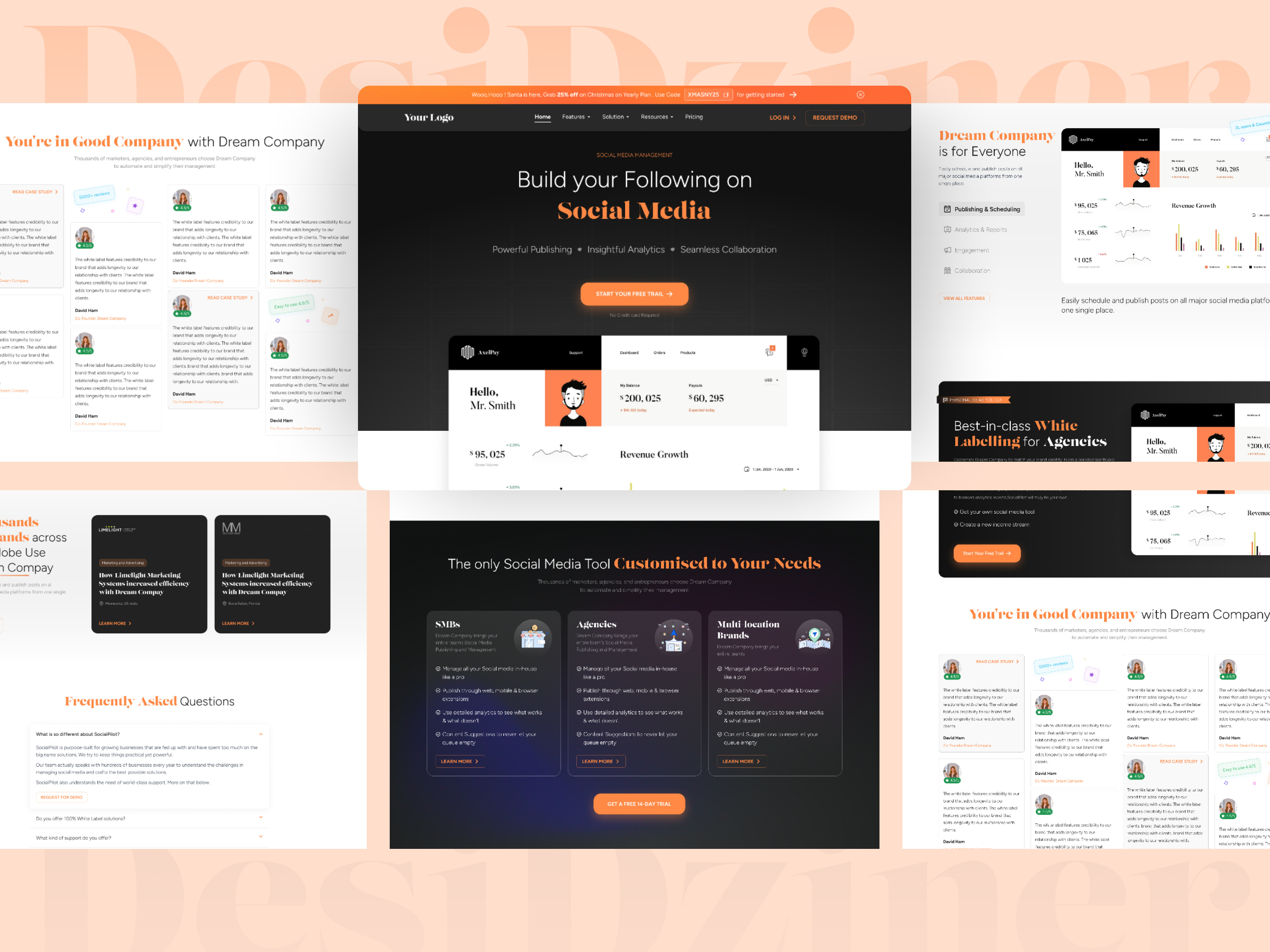 Example of Website Re Designing And New Design