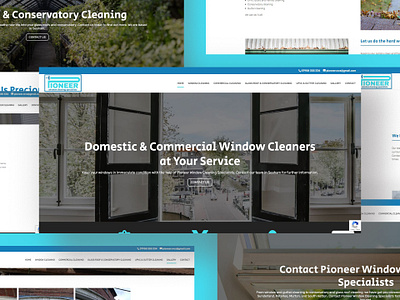 Pioneer Window Cleaning design graphic design ui ux