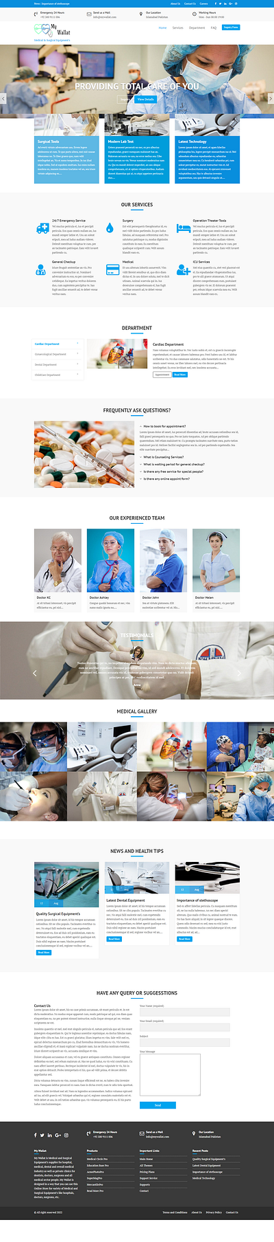 my wallat surgical equipment's website