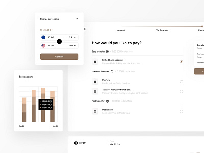 Money Transfer - Additional Components b2b components dashboard data design system money transfer product design saas ui ui elements ux