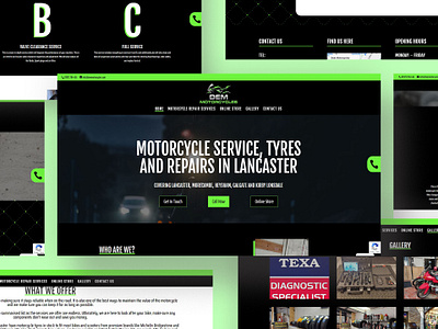 DEM Motorcycles design graphic design ui ux