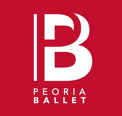Peoria Ballet Logo branding graphic design logo