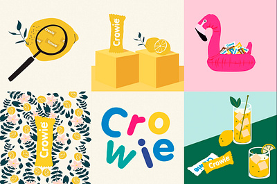 Vector illustrations for Crowie cereal bar apparel design bars bdges bars branding design graphic design illustration layouts nutrition vector
