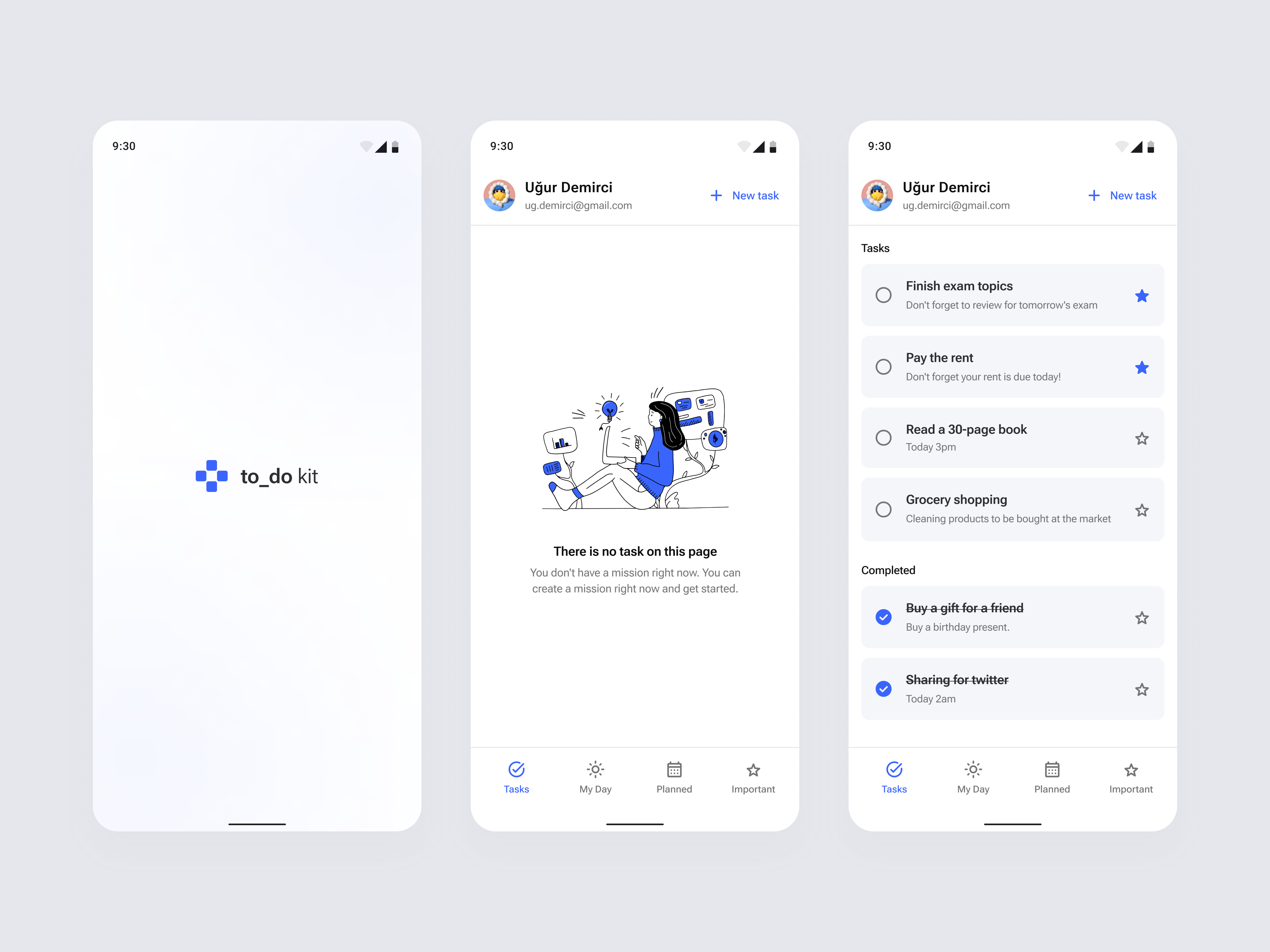 To-do kit - Task Management App app application management mobile mobile app productivity project management task task app task list task management todo todo app todo list ui ui kit ux
