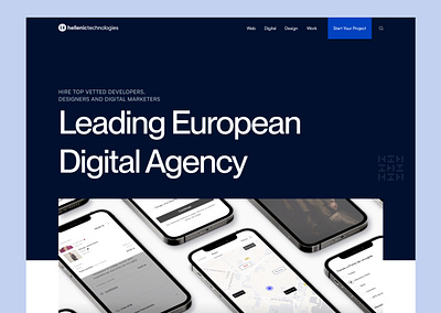 Hellenic Landing Page concept design landing page ui web design website