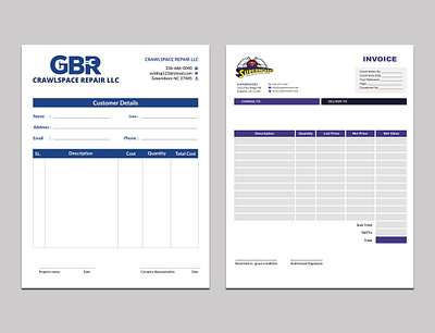 Stationary & Invoice Design graphic design