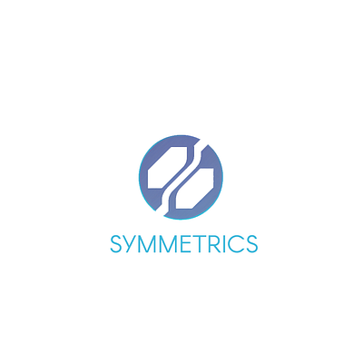 Symmetrics Logo app branding design graphic design illustration logo typography ui ux vector