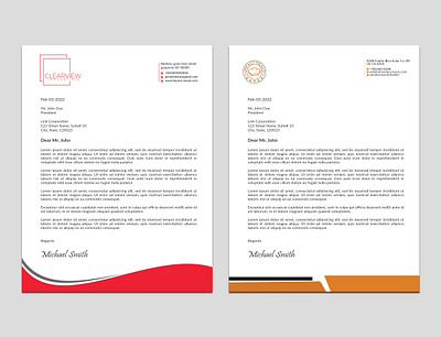 Modern Letterhead Design graphic design