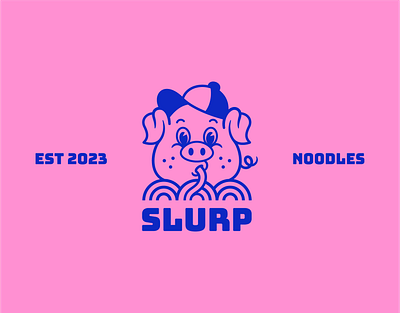 Slurp Noodles | Logo Design & Brand Identity brand identity branding design graphic design illustration logo minimal noodles restaurant vector