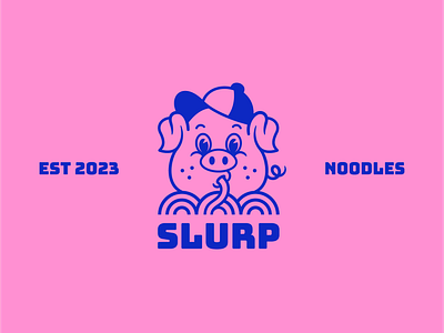 Slurp Noodles | Logo Design & Brand Identity brand identity branding design graphic design illustration logo minimal noodles restaurant vector