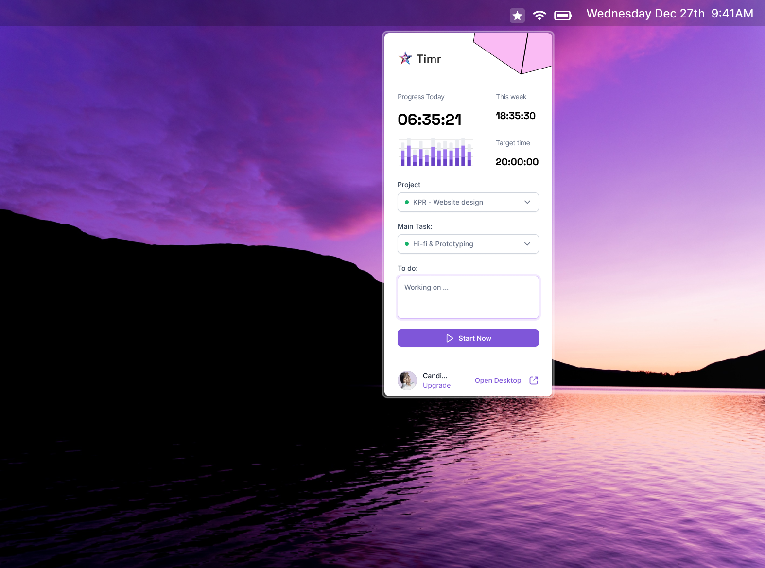 Chrome Extension Time Tracker branding chrome design extension figma ui ux