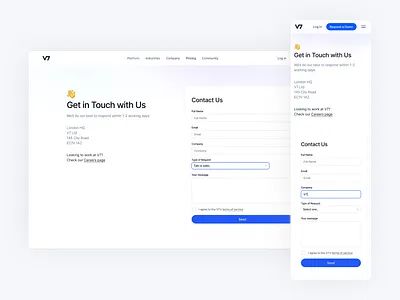 Contact Us page contact form contact page contact us page get in touch product design ui uiux design visual design web web design website