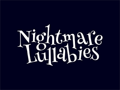 Nightmare Lullabies Logotype Design branding design graphic design illustration logo typography vector