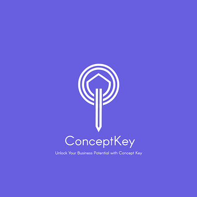 Concept Key Logo app branding design graphic design illustration logo typography ui ux vector