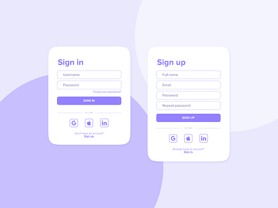 Sign In/Sign Up Forms app appdesign atomic design design design system designsystem figma onboarding sign in form sign up form signinform signinsignup signupform ui uiux