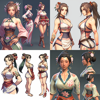 Character Female Game Realistic v.13 branding character game design female graphic design illustration ui