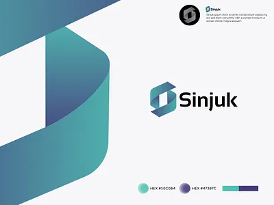 Sinjuk Logo & Branding Identity 3d logo abstract logo app logo blockchain branding calligraphy flat logo gradient lettermark logo design logofolio logotype minimalist logo s iocn s logo s symbol symbol tech logo tshirt typography