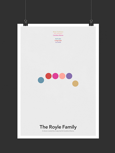 The Royle Family | Illustration Poster graphics illustration minimal poster shapes simple television text tv typography