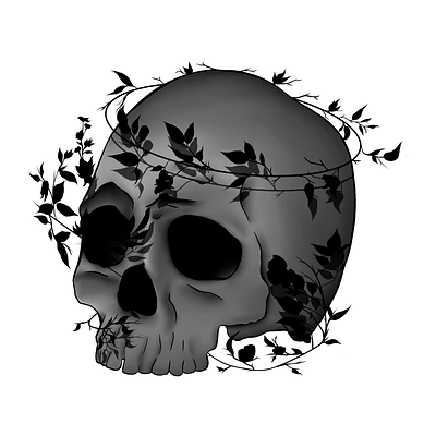 Entangled Skulls design digital art graphic design illustration skull