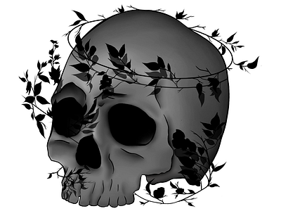 Entangled Skulls design digital art graphic design illustration skull