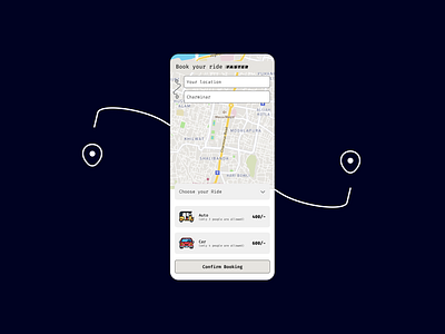 Ride Hailing App Screen app design ui visual design