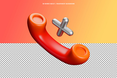 Icon 3D Rendering Premium Psd 3d call communication graphic design icon phone render ui