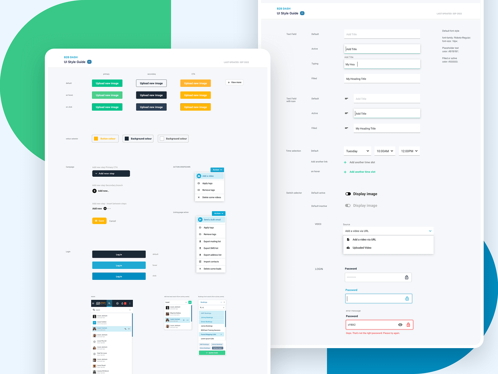 B2B Dash - UI Components Library by Eva Lau on Dribbble