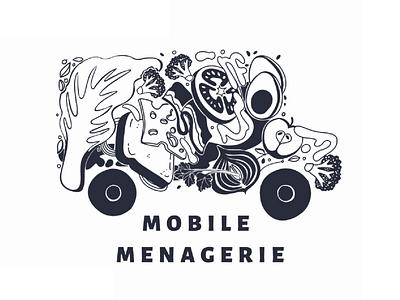 Mobile Menagerie | Logo branding design illustration logo
