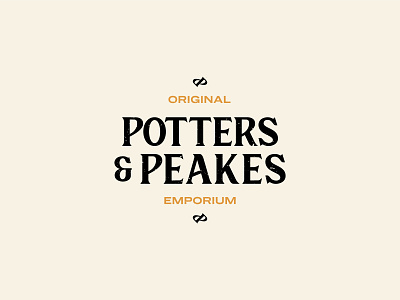 Potters & Peaks brand branding identity logo