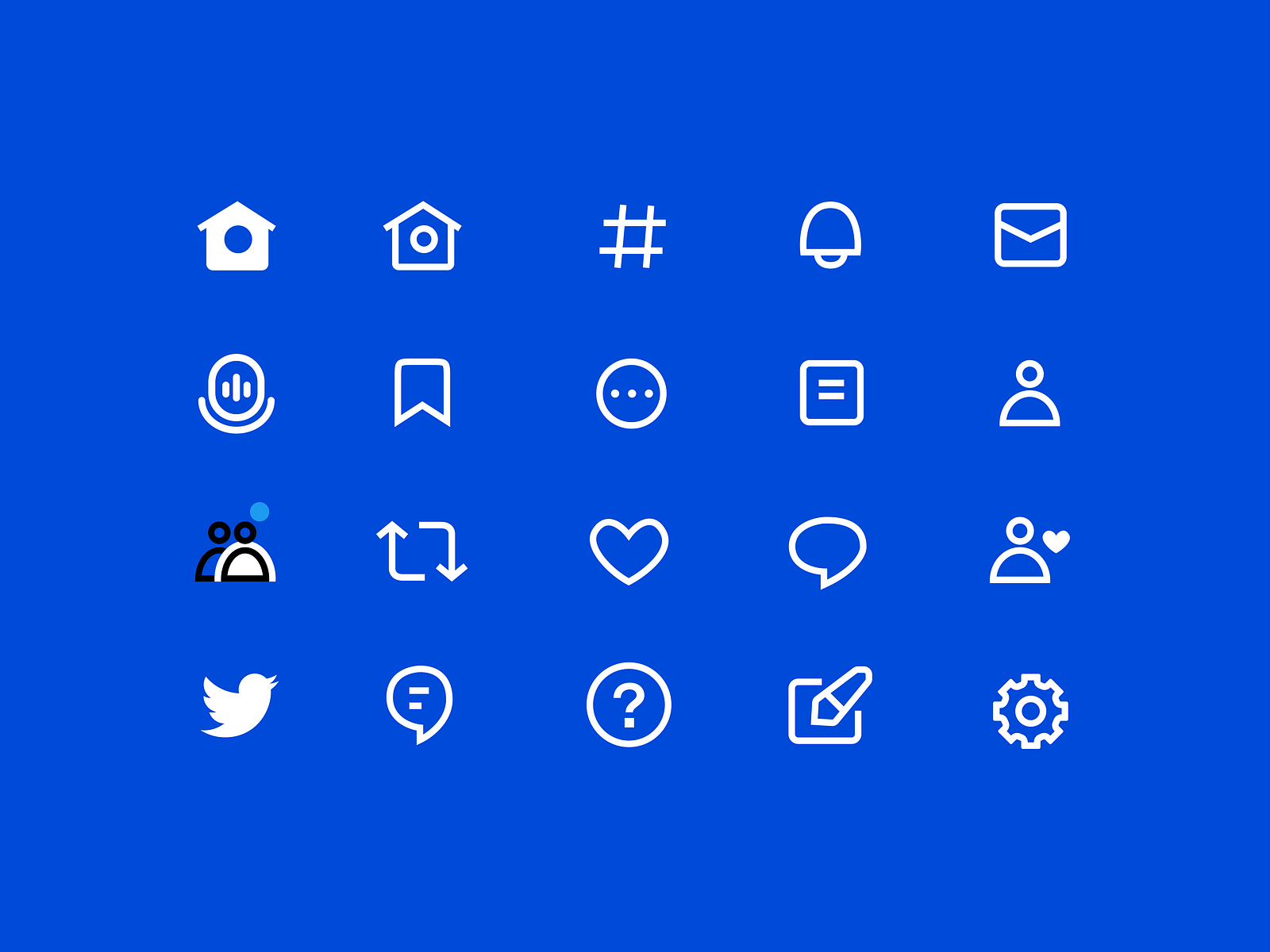 Twitter Icon Design by Ayodeji Moshood on Dribbble