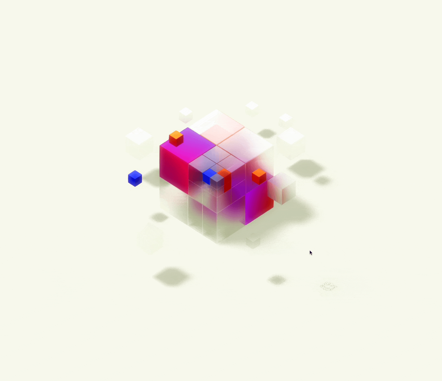 Cube(z) 3d design motion graphics spline