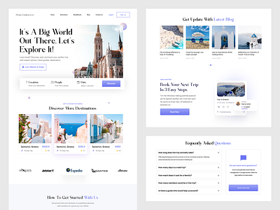 Travel Agency Website design figma hero homepage landing page minimal ui ui ui design ui ux design uiux ux ux design web webdesign website