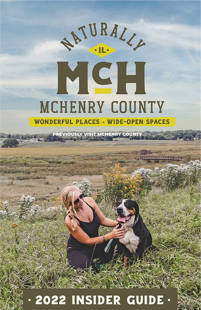 Naturally McHenry County Visitors Guide graphic design layout typography
