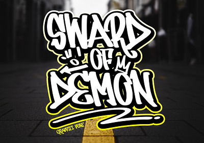 Sward of Demon Font font design font family graffiti font handwritten font typography