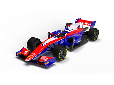 Dallara Formula 2 3D Model 3d model dallara f1 formula 2 livery designer livery template motorsport graphics
