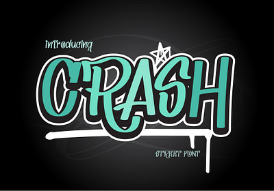 Crash Font font design font family graffiti font handwritten font typography