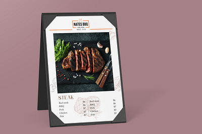 Menu Design for Nates BBQ digital menu design food design food menu design menu menu design restaurant design restaurant food menu design restaurant menu restaurant menu design