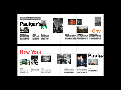 Paulgar's NY design editorial graphic design magazine design typography