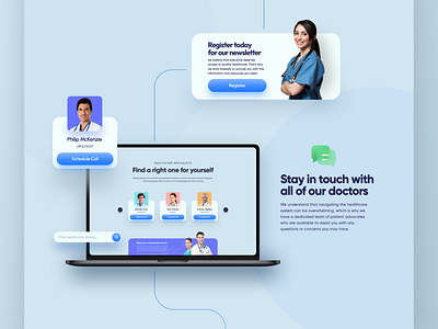 MyHealth website design glassmorphism gradient graphic design health healthcare medical medicine minimal poland soft ui streaming ui ux vector website