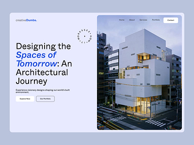 Architecture Landingpage design creativedumbs design designagency figma landingpage mobile app trendydesign ui uiux userinterface ux webdesign website websitedesign