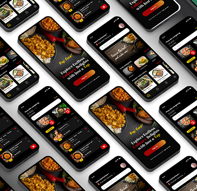 Mobile UI design for delivery app app design mobile ui ux